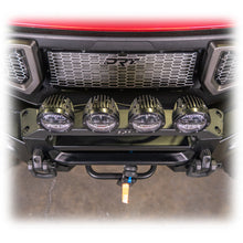 Load image into Gallery viewer, DRT Polaris Ranger XD 1500 2024+ Front Bumper Light Bracket Kit with ligths installed Top view