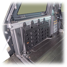 Load image into Gallery viewer, Adventure UTV cargo area outfitted with molle organization panels