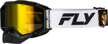 Load image into Gallery viewer, FLY RACING - ZONE ELITE SNW GOGGLE WHT/BLK W/PLRZD YELLOW LENS - 37-4105