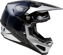 Load image into Gallery viewer, FLY RACING - YOUTH FORMULA S CARBON LEGACY HELMET BLUE CARBON/SILVER YL - 73-4448YL