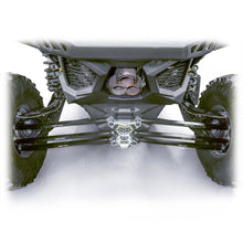 Load image into Gallery viewer, DRT Can-Am Maverick X3 2017+ Billet Aluminum 3-PC Radius Rod Plate Kit Full rear view from above