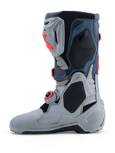 Load image into Gallery viewer, ALPINESTARS - TECH 10 ENDURO BOOTS MID GRY/DRK GRY/RED FLUO 8 - 2010025-9338-8
