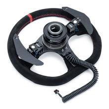 Load image into Gallery viewer, EVP.MOde Race Steering Wheel with Carbon Fiber Paddles and Quick-Release Hub Adapter Kit for Can-Am Maverick R