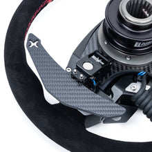 Load image into Gallery viewer, EVP.MOde Multifunction Steering Wheel with Carbon Fiber Paddles and Quick-Release Hub Adapter Kit for Can-Am Maverick R
