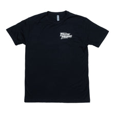 Load image into Gallery viewer, EVP We Raise Winners T-Shirt — front left chest logo and retro race back design