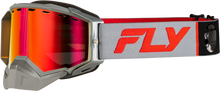 Load image into Gallery viewer, FLY RACING - ZONE ELITE SNW GOGGLE GREY/RED W/RED MIR/PLRZD AMBER LENS - 37-4107
