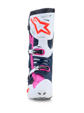 Load image into Gallery viewer, ALPINESTARS - TECH 10 SUPERVENTED BOOTS DRK BLUE/WHT/BLK FUXIA 11 - 2010520-7337- 11