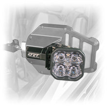 Load image into Gallery viewer, Tactical mirror light bracket kit billet aluminum on side-by-side mirror