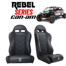 Load image into Gallery viewer, "REBEL" Series Pair of Front Suspension Bucket Seats Maverick R /Maverick R Max (2024+)