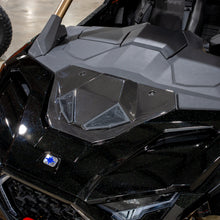 Load image into Gallery viewer, RPM Polaris Pro R Ram Air Carbon Fiber Hood Front Installed on Vehicle