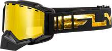 Load image into Gallery viewer, FLY RACING - ZONE SNOW GOGGLE BLACK/GOLD W/ GOLD MIRROR/YELLOW LENS - FLB-24Z1