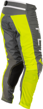 Load image into Gallery viewer, FLY RACING - KINETIC MESH CENTER PANTS GREY/WHITE/HI-VIS SZ 30 - 379-32430
