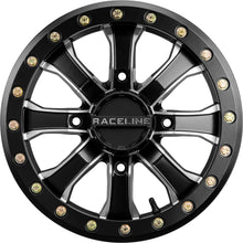 Load image into Gallery viewer, RACELINE - MAMBA BDLK WHEEL 15X6 4/137 5+1 (+40MM) BLK/MACHINED - A71MB-56037-51