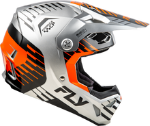 Load image into Gallery viewer, FLY RACING - YOUTH FORMULA CP SLICE HELMET GREY/ORANGE/BLACK YL - 73-0053YL