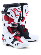 Load image into Gallery viewer, ALPINESTARS - TECH 10 BOOTS WHT/BLK/BR RED 8 - 2010020-2030-8