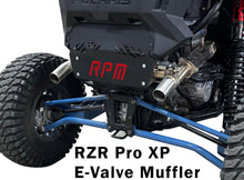 Load image into Gallery viewer, RPM RZR XPT and Pro XP E-Valve Muffler Colored Logo Back Plate - RPM SXS