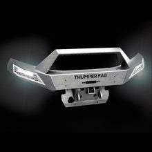 Load image into Gallery viewer, Polaris Ranger 1000 Front Winch Bumper With Light Kit Black Gray Accent Panels Thumper Fab