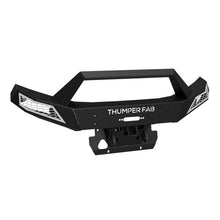 Load image into Gallery viewer, Polaris Ranger 1000 Front Winch Bumper With Light Kit Raw Raw Accent Panels Thumper Fab