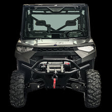Load image into Gallery viewer, Polaris Ranger 1000 EXTREME Front Winch Bumper 12000 Capacity Black Thumper Fab