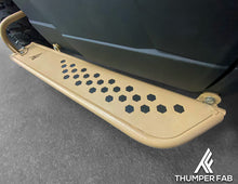 Load image into Gallery viewer, 2018+ Polaris Ranger 3-Seat Nerf Rail Set DS/PS Military Tan Thumper Fab