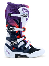 Load image into Gallery viewer, ALPINESTARS - TECH 7 BOOTS PRPL/WHT/DK BLUE/RED FLUO 13 - 2012025-3192- 13
