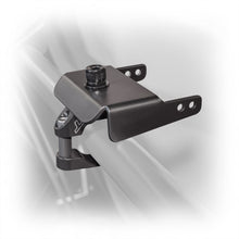 Load image into Gallery viewer, Black powder-coated universal air pumper bracket
