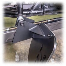 Load image into Gallery viewer, Bolt-on rock guard mount on trailing arm of Polaris RZR Pro XP
