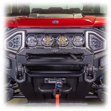Load image into Gallery viewer, DRT Polaris Ranger XD 1500 2024 Front Bumper Light Bracket Kit with lights installed Close up
