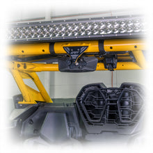 Load image into Gallery viewer, DRT Can-Am Maverick X3 / R Center Mirror Tab Cover Plate for OEM Cage Installed Full view
