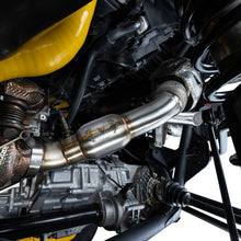 Load image into Gallery viewer, EVP Racing Shocker Electric Side-Dump Down Pipe with Bullet Muffler for Can-Am Maverick R
