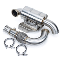 Load image into Gallery viewer, EVP 930 Series exhaust for Can-Am Maverick R — handcrafted 304 stainless, 3" downpipe

