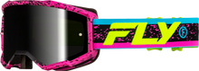 Load image into Gallery viewer, FLY RACING - ZONE GOGGLE PINK/BLACK/HI-VIS W/ BLACK MIRROR/SMOKE LENS - 37-51528
