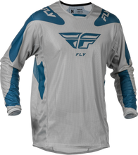 Load image into Gallery viewer, FLY RACING - KINETIC MESH SYM JERSEY GREY/BLUE SM - 379-312S
