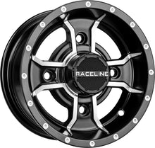 Load image into Gallery viewer, RACELINE - MAMBA SPORT WHEEL 10X5 4/144 3+2 BLK/MACHINED - A7710514-32
