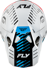 Load image into Gallery viewer, FLY RACING - YOUTH FORMULA CP SLICE HELMET WHITE/RED/CYAN YL - 73-0052YL
