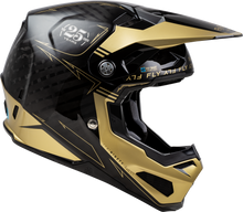 Load image into Gallery viewer, FLY RACING - FORMULA S CARBON LEGACY HELMET BLACK/GOLD XS - 73-4446XS
