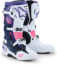 Load image into Gallery viewer, ALPINESTARS - TECH 10 WHT/VIOLET/NVY BL/PNK FL 9 - 2010020-2780-9
