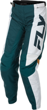 Load image into Gallery viewer, FLY RACING - WOMEN'S F-16 PANTS TEAL/WHITE/GOLD SZ 00/02 - 379-83200
