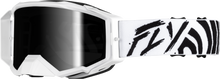 Load image into Gallery viewer, FLY RACING - ZONE ELITE GOGGLE BLACK/WHITE W/ BLACK MIRROR/SMOKE LENS - 37-5515
