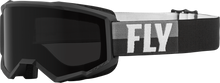 Load image into Gallery viewer, FLY RACING - ZONE W/C GOGGLE BLACK/WHITE W/DARK SMOKE HYDROPHOC LENS - 37-51672
