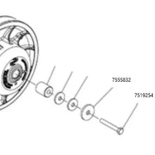 Load image into Gallery viewer, RZR Turbo R, Pro XP, XPT TITANIUM Secondary Bolt &amp; Washer 7556219 / 7521306: HEX FLANGE M8 X 1.25 X 50 - RPM SXS
