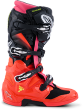Load image into Gallery viewer, ALPINESTARS - TECH 7 BLACK/RED FLUO/PINK FLUO 11 - 2012025-1576-11
