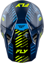 Load image into Gallery viewer, FLY RACING - FORMULA CP SLICE HELMET NAVY/HI-VIS/WHITE SM - 73-0050S
