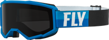 Load image into Gallery viewer, FLY RACING - ZONE W/C GOGGLE BLUE/BLACK W/DARK SMOKE HYDROPHOC LENS - 37-51673
