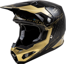 Load image into Gallery viewer, FLY RACING - FORMULA S CARBON LEGACY HELMET BLACK/GOLD XS - 73-4446XS
