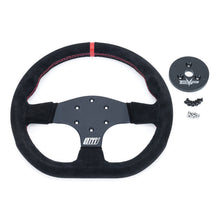 Load image into Gallery viewer, EVP.MOde 13" suede-wrapped steering wheel for Polaris RZR 200 with RZR 200 hub adapter
