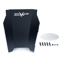 Load image into Gallery viewer, EVP Engine Access Panel for Can-Am Maverick R — black panel with raw backer plate
