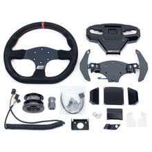 Load image into Gallery viewer, EVP.MOde Multifunction Steering Wheel with Carbon Fiber Paddles and Quick-Release Hub Adapter Kit for Can-Am Maverick R
