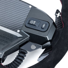 Load image into Gallery viewer, EVP.MOde Multifunction Steering Wheel with Carbon Fiber Paddles and Quick-Release Hub Adapter Kit for Can-Am Maverick R
