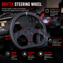 Load image into Gallery viewer, UTVMA DriftX Leather Steering Wheel With Hub
